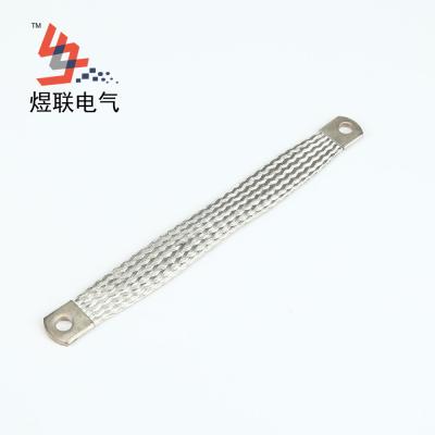 Tinned copper braided flat strip